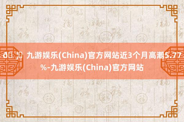 🦄九游娱乐(China)官方网站近3个月高潮5.77%-九游娱乐(China)官方网站