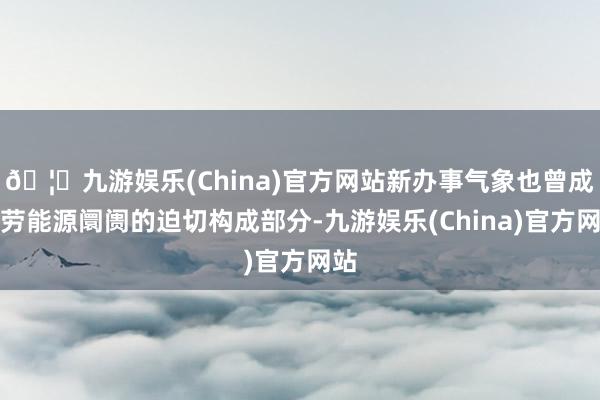 🦄九游娱乐(China)官方网站新办事气象也曾成为劳能源阛阓的迫切构成部分-九游娱乐(China)官方网站
