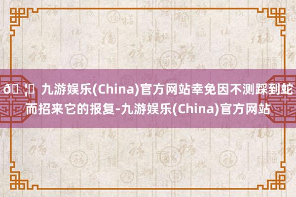 🦄九游娱乐(China)官方网站幸免因不测踩到蛇而招来它的报复-九游娱乐(China)官方网站