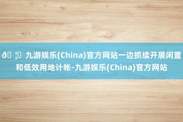 🦄九游娱乐(China)官方网站一边抓续开展闲置和低效用地计帐-九游娱乐(China)官方网站