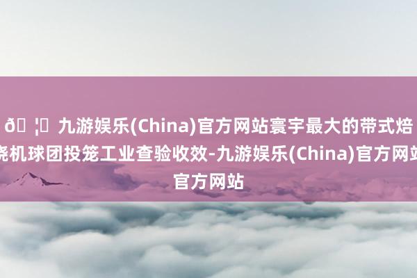 🦄九游娱乐(China)官方网站寰宇最大的带式焙烧机球团投笼工业查验收效-九游娱乐(China)官方网站