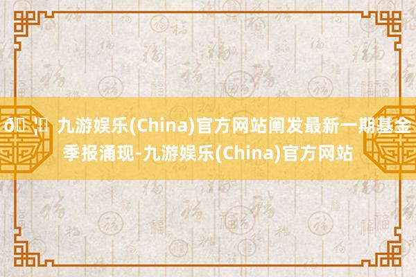 🦄九游娱乐(China)官方网站阐发最新一期基金季报涌现-九游娱乐(China)官方网站