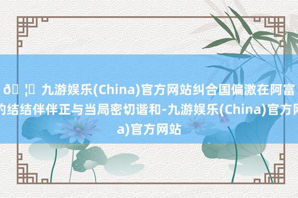 🦄九游娱乐(China)官方网站纠合国偏激在阿富汗的结结伴伴正与当局密切谐和-九游娱乐(China)官方网站