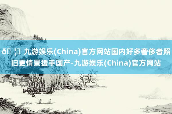 🦄九游娱乐(China)官方网站国内好多奢侈者照旧更情景援手国产-九游娱乐(China)官方网站